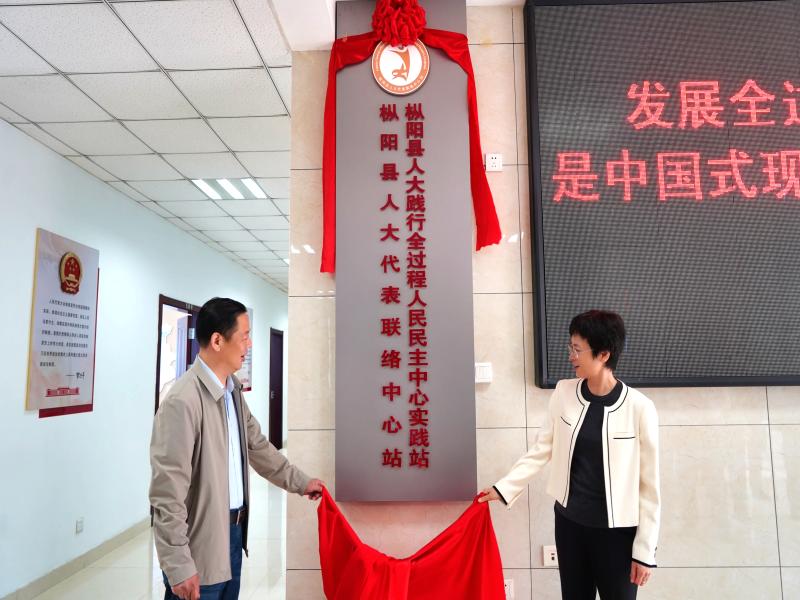 枞阳县人大践行全过程人民民主中心实践站揭牌