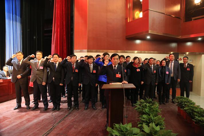 （图）枞阳县人民代表大会首次举行宪法宣誓仪式