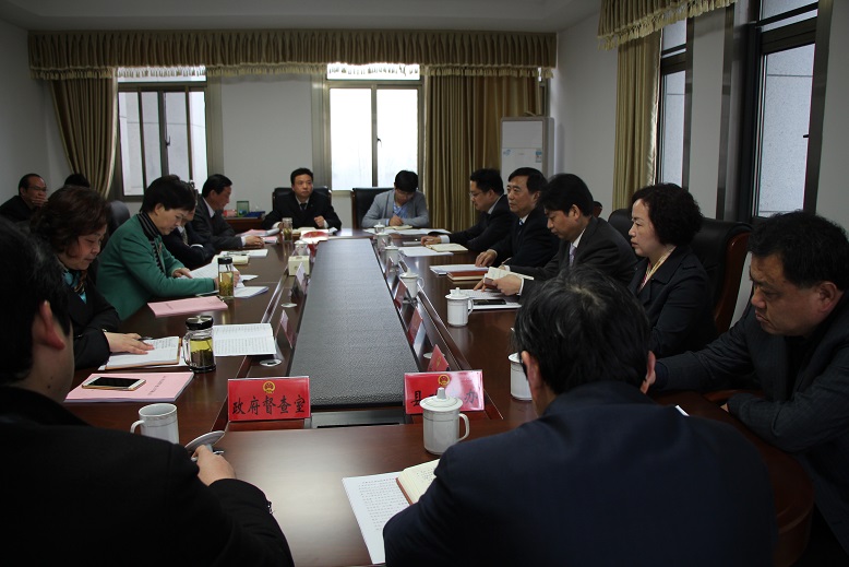 （图）枞阳县人大常委会与县政府首次召开联席会议